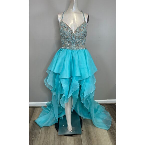 Terani 1811P5782CL Dress SIZE US4 $517 - Picture 3 of 10